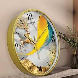 Printed Round Analogue Wall Clock -27
