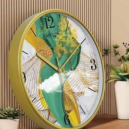 Printed Round Analogue Wall Clock -image-73