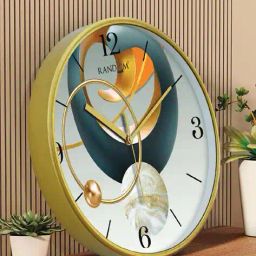 random Printed Round Analogue Wall Clock  image 1