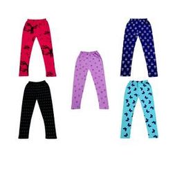 Pack of 5 Floral Print Basic Leggings-image-40