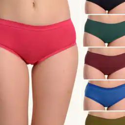 Women Pack of 6 High-Rise Cotton Hipsters-image-32