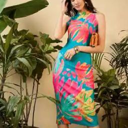 Women Printed Bodycon Dress-image-12