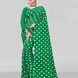 Women Polka-Dot Print Saree-image-65