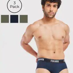 fuaark Pack of 3 Briefs with Elasticated Waistband-picture-22