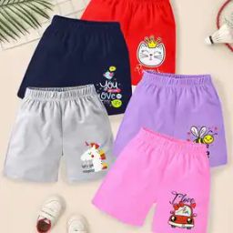 Pack of 5 Regular Fit Cartoon Print Shorts-image-29