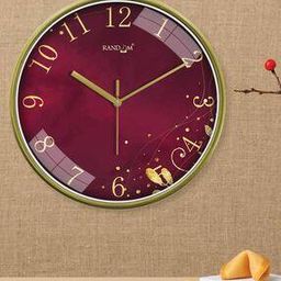 Wall Clock Non-Ticking Round For Bedroom   -image-33