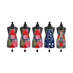 Pack of 5 Printed Cotton Aprons-31