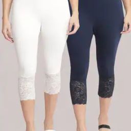 Women Cotton Lycra Skinny Fit Capris  -picture-13