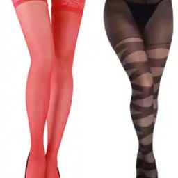 Women Pack of 2 Sheer Stockings with Elasticated Waistband-image-88