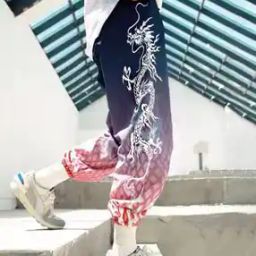 Men Graphic Print Joggers with Insert Pockets-image-66