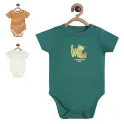 Pack of 3 Printed Bodysuits-image-23