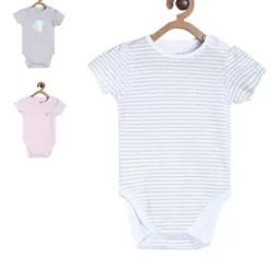 Pack of 3 Heathered Cotton Bodysuits-image-111