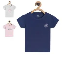 Pack of 3 Printed Round-Neck Tops-image-15