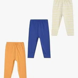 Girls Pack of 3 Leggings with Elasticated Waistband-image-54