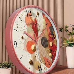 Embossed Round-Shaped Dial Wall Clock-picture-46