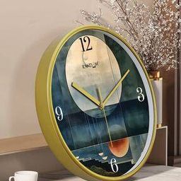 Embossed Round-Shaped Dial Wall Clock-27