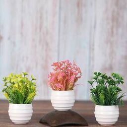 Set of 3 Artificial Plants with Pots-8