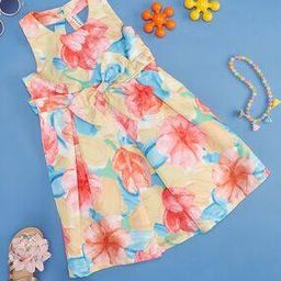 pantaloons junior Girls Floral Print Fit & Flare Dress-picture-36