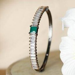 Green Stone Studded Cuffs & Wraps-image-1
