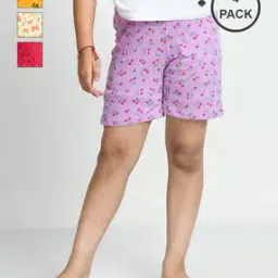 Pack of 4 Printed Shorts with Elasticated Waist-picture-12