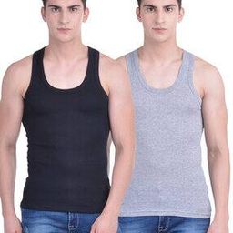 Pack of 2 Men Solid Cotton Vest-picture-18