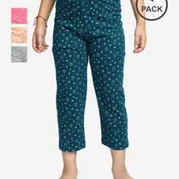 Pack of 4 Printed Pyjamas with Elasticated Waist-image-32