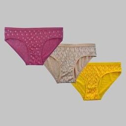 Pack of 3 Micro Print Briefs with Elasticated Waist-picture-50