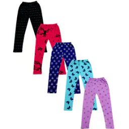 Pack of 5 Printed Leggings-image-67