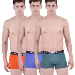 Pack of 3 Men Micro Modal Solid Trendy Trunks-image-53