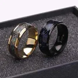 Set of 2 Metal Band Rings-image-61
