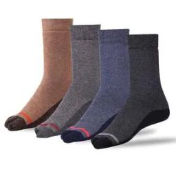 Women Pack of 4 Striped Mid-Calf Length Socks-image-56