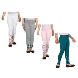 Pack of 4 Floral Print Leggings-image-45