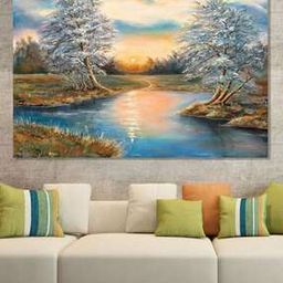 Graphic Print Wall Painting-10