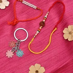 Set of 2 Tie-Up Rakhis with Kye Chain-image-44