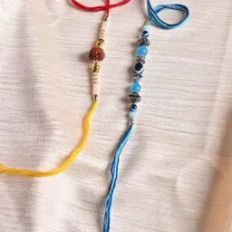 Sets of 2 Evil-Eye & Rudraksh Tie-Up Rakhis-image-77