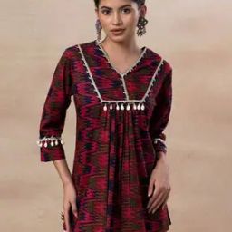 Women V-Neck Straight Kurta-30