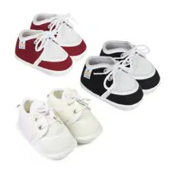 Pack of 3 Boys Lace-Up Booties-image-92