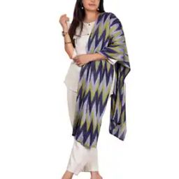 Women Ethnic Printed Cotton Stole-image-2