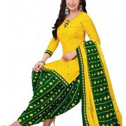 Floral Pattern Unstitched Dress Material-image-21