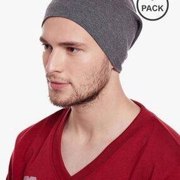 Pack of 3 Cotton Beanie Caps-image-45