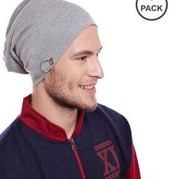 Pack of 3 Star Print Beanie Caps-image-3