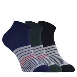 usoxo Pack of 3 Men Striped Ankle-Length Socks-picture-31