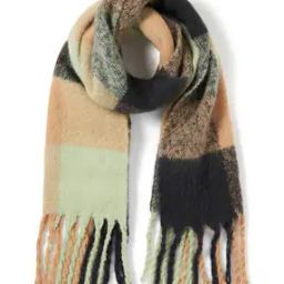 Colourblock Scarf with Fringes-picture-26