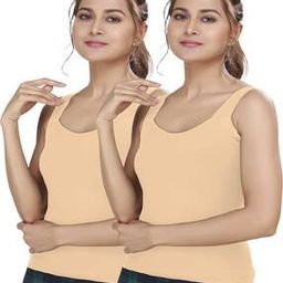 Pack of 2 Round-Neck Camisoles-image-106