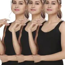 Pack of 3 Round-Neck Camisoles-image-70