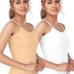 Pack of 2 Round-Neck Camisoles-image-96