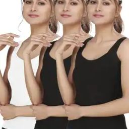 Pack of 3 Round-Neck Camisoles-image-81