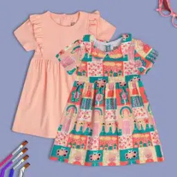mini klub Cotton Graphic Short Sleeve Dress-picture-8