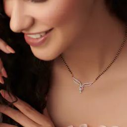 Gold-Plated American Diamond-Studded Mangalsutra-49