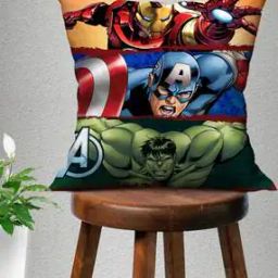 Avenger Print Cushion Cover with Zip Closure-39